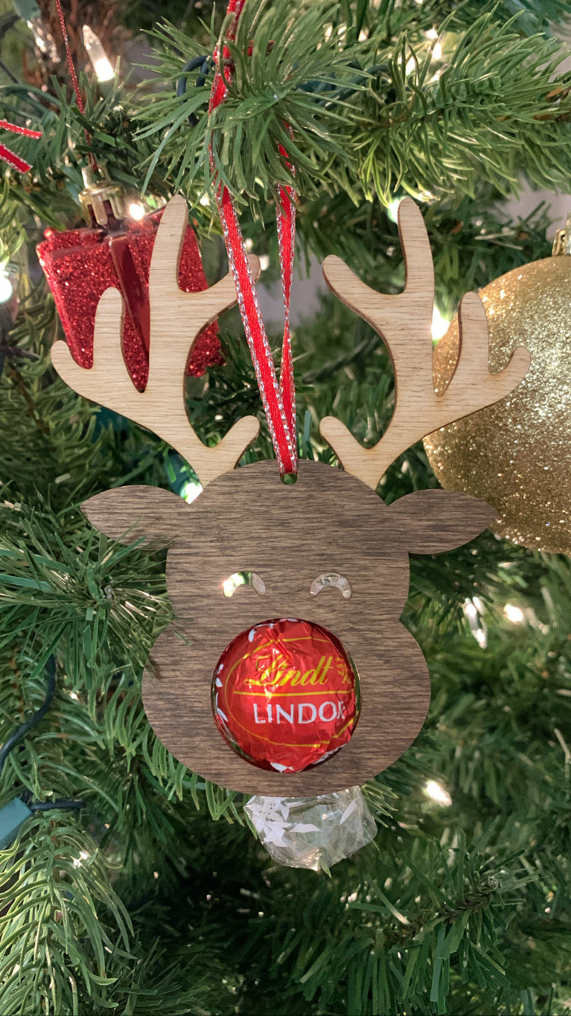 Reindeer Chocolate Holder Tree Ornament