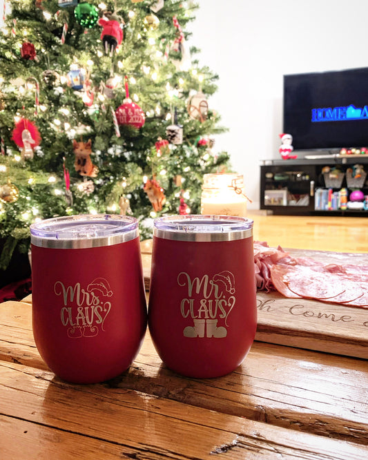 Mr & Mrs Claus Tumbler Gift Set